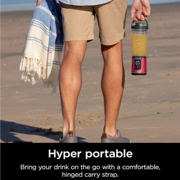 Ninja Blast 18oz Portable Blender & Accessories- Metallic Red - Picture 5 of 8